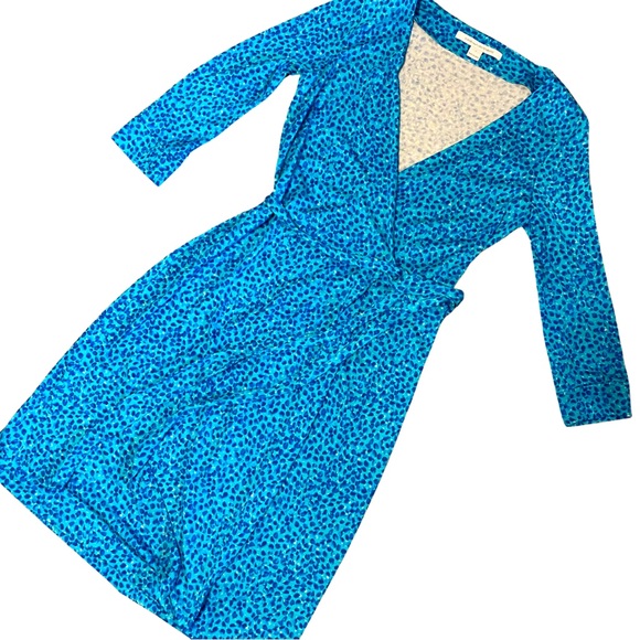 Diane Von Furstenberg Silk Wrap Dress - Picture 1 of 11